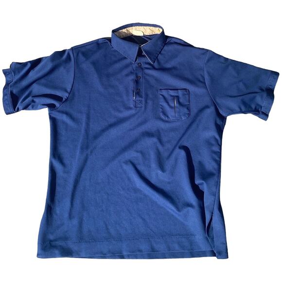 King Louie Other - Vintage King Louie Men L Bowling Polo button Navy Blue short sleeve shirt